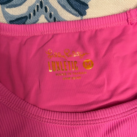 Pink Ribbed Tank Top - Picture 3 of 3